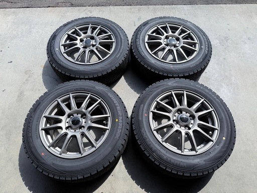 残95％・2024年製造・DUNLOP・165/70R14・ヴィッツ外し・ウインター