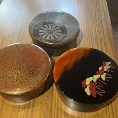 伝統工芸　漆塗り茶櫃（茶びつ）の画像