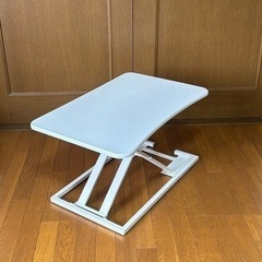 卓上昇降デスク　白の画像