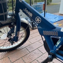 🔵👦🚲キッズ🚲👦🔵JEEP 18インチ子供自転車 メタリックブルー🟦 補助輪付き ジープ キッズサイクル メタルブルー NO.1926Fの画像