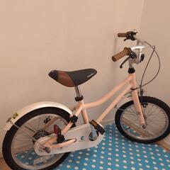 幼児用自転車　ピンク　補助輪あり　コーダブルーム