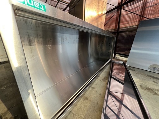 引取り限定 業務用長いステンレス棚