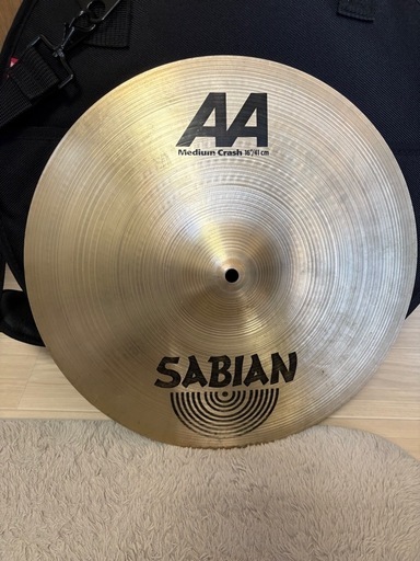 TAMAシンバルケース18インチ、SABIANクラッシュシンバル2枚