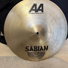 TAMAシンバルケース18インチ、SABIANクラッシュシンバル2枚の画像