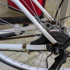 27インチ 自転車 ホワイトの画像