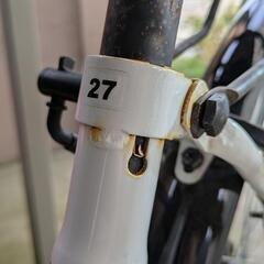 27インチ 自転車 ホワイトの画像