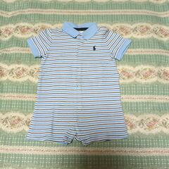 292]ラルフローレン12Mロンパース