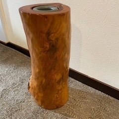 木製 花器 高さ40cm 口径10cmの画像