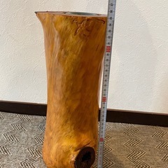 木製 花器 高さ40cm 口径10cmの画像