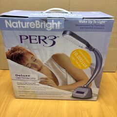 【美品】Nature Bright 　光目覚まし時計　 PER3 LED デスクライトの画像