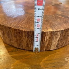 木製花台　20cm 年輪デザイン 割れありの画像