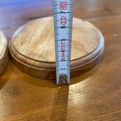 木製円形花台　 3個セットの画像