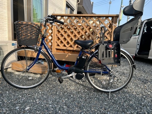 電動アシスト自転車 チャイルドシート付き 青　Panasonic