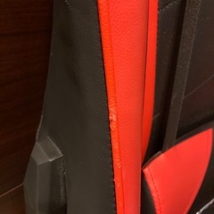 【美品】 GTRACING ゲーミングチェア レッド　 リクライニング 座面昇降 アーム昇降 の画像
