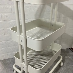 IKEA イケア　RÅSKOG ロースコグ ワゴン 白
