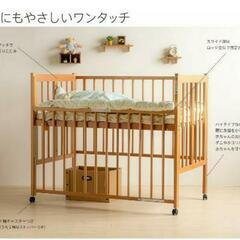 石崎家具　折りたたみベビーベッドの画像