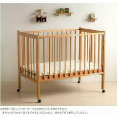 石崎家具　折りたたみベビーベッドの画像