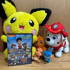 ポケモン、パウパトロール　ぬいぐるみ5個セットの画像