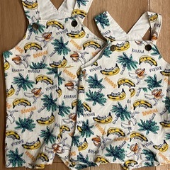 子供服🍌🌴 お揃いコーデ(̨̡՞ . .՞)̧̢(̨̡՞ . .՞)̧̢ 70＆90センチ サロペット オーバーオールの画像