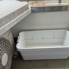 濡らせたくないものを外で保管できるコンテナボックス