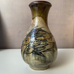 壺屋焼 白化粧地呉須海老文大皿 金城次郎作 その5 - 夜噺骨董談義