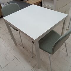 ★ジモティ割あり★ IKEA ダイニングセット2人用 ホワイト×...