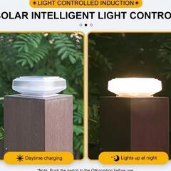 未使用品　太陽光充電式LED　明暗センサー 　門柱等に　