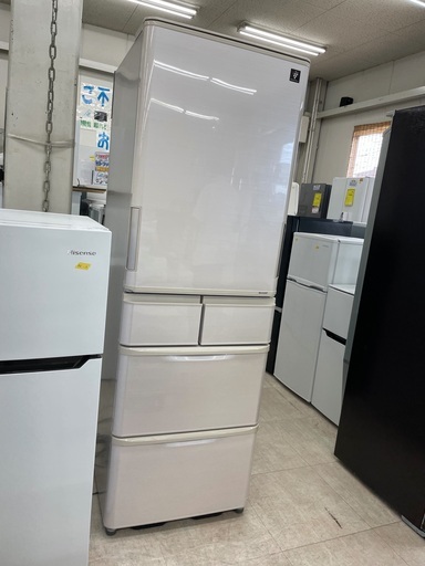 訳あり】SHARP 5ドア冷蔵庫 SJ-PW41C 2017年製 412ℓ