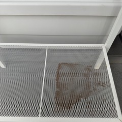 【汚れあり】IKEA レールベリ ラック　ホワイトの画像