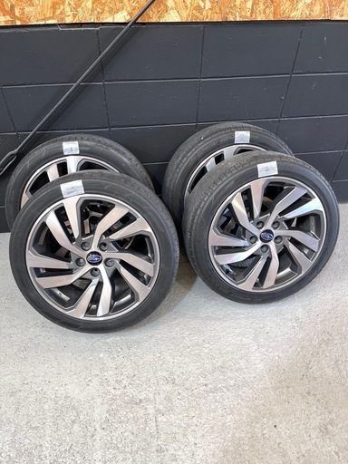 スバルVMレヴォーグ後期純正18インチホイールタイヤ付き4点セット