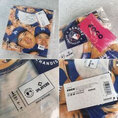 MLBライセンス品【SHOHEI OHTANI/大谷翔平】Lサイズ「顔」Tシャツ ド ジャース 米国FOCO社製の画像