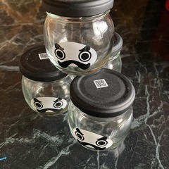 から瓶　4個　だるまぷりん
