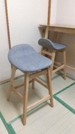 ニトリカウンターテーブル&イス二脚セット (michist17) 亀有の ニトリカウンターテーブル&イス二脚セット (michist17) 亀有の