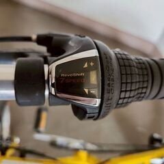 【北見市発】coltmustard Designed by Pacific DIATECH 折り畳み自転車 P0455905 7段変速 16インチ 黄色 (E3369w)の画像