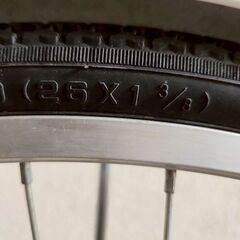 【北見市発】ONE CARAT 自転車 ST0JA05266 26インチ 白 (E3370w)の画像