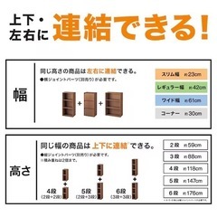 ニトリ　カラーボックス　3段(ホワイトウォッシュ)　2セットの画像