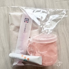 入院セット お泊まりセット ボディタオル コップ 歯ブラシの画像