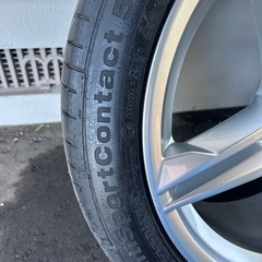 🛞【大幅値下げ‼️】Audi 純正ホイール＆タイヤセット 245/40R18 コンチネンタル バリ溝✨の画像