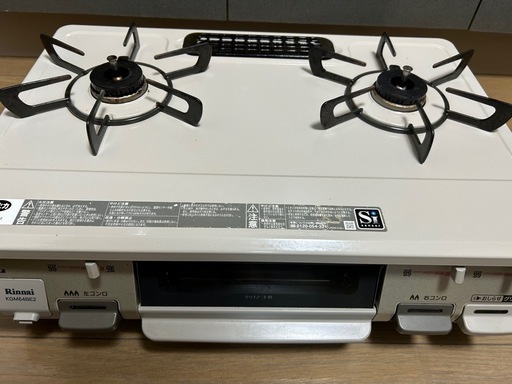 【都市ガス】リンナイ　Rinnai ガスコンロ　KGM64BE2