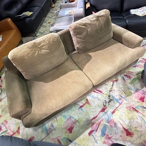 5791 ウニコ ソファ unico GREIG グレイグ カバーリングソファ 2.5シーター コーデュロイ カーキ