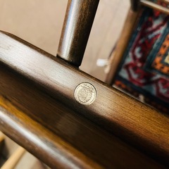 【武蔵小山店】 Ercol アーコール オールドコロニアル コーヒーテーブル　エルム　エルム材　濃茶　ブラウン　センターテーブル　リビングテーブル　グリーンラベル　ビンテージ　ヴィンテージ　アンティーク　の画像