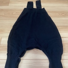 80cm ベビー服　ニットオーバーオールの画像