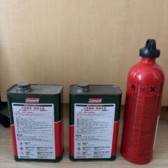 コールマンのホワイトガソリン燃料（エコクリーン）と、MSR燃料ボトルのセットです！の画像