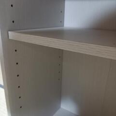 本棚 コロコロ、引手付き(棚調整可能)の画像