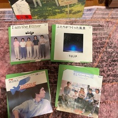 チューリップ、財津和夫　帯付きレコード4枚とシングル4枚をまとめて500 円！の画像