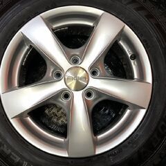 【DUNLOP WM03 195/65R15】スタッドレス【AGA 15インチ 6J5HPCD112+47】21年製 バリ溝 VW/ゴルフ audi/A4等　(KTM362) の画像