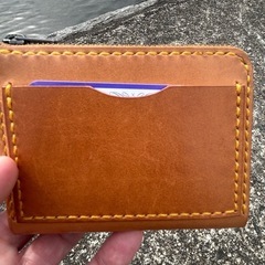 ハンドメイド革財布