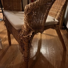 ikea籐のチェアの画像