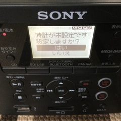 【引き取り限定】ソニー ZS-RS80BT CD・ラジオデッキ Bluetooth対応の画像