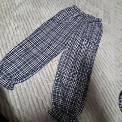 子供服チェック柄ズボン130の画像